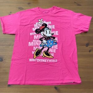Disneyland Resort / Walt Disney World Hot Pink Minnie Mouse T-Shirt - Large